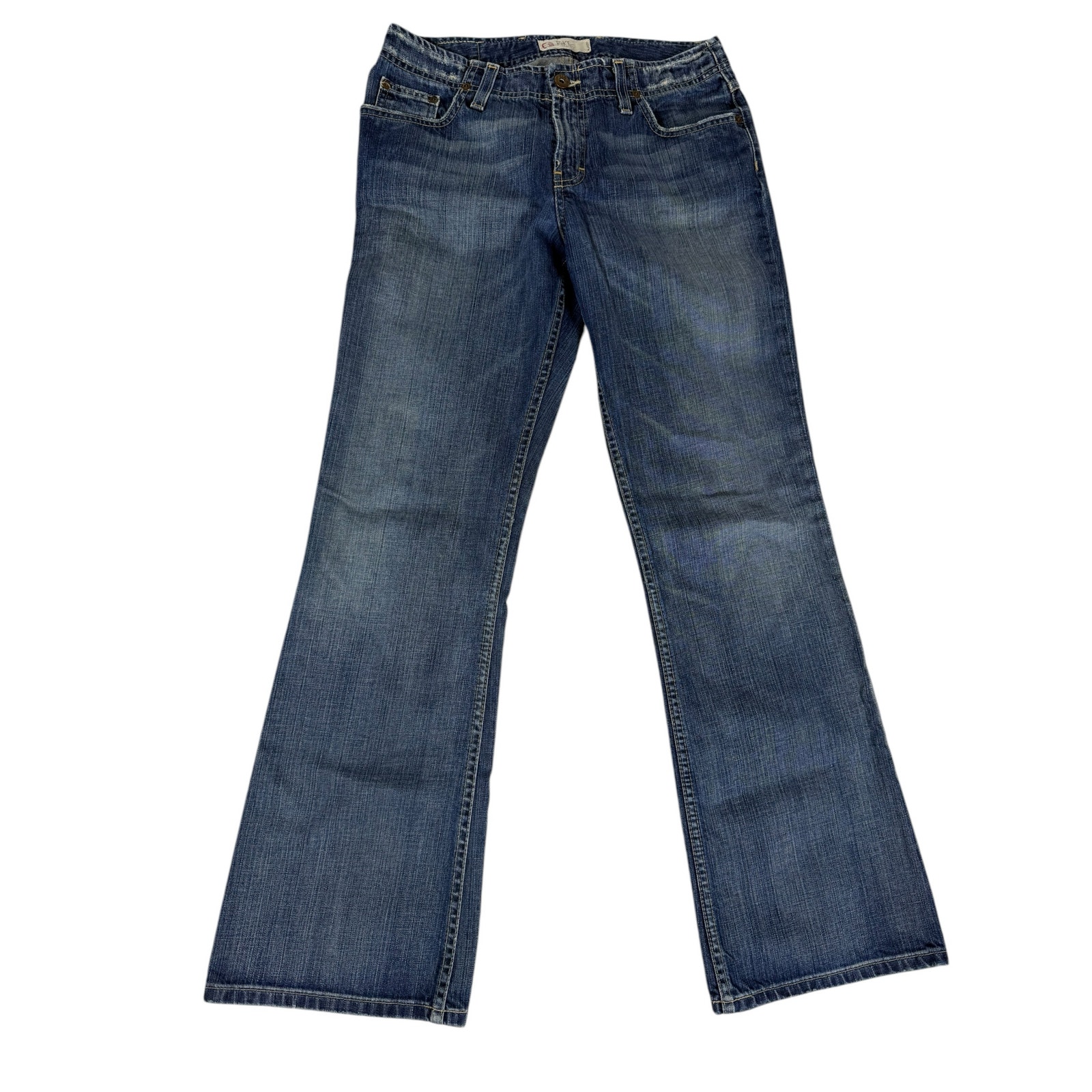 Bke Denim Wendi Womens Jeans 29 Blue Stitched Pockets Bootcut Vintage